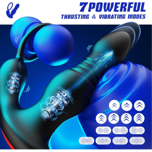 BEISAR Prostate Massager Anal Vibrator Thrusting Vibrating 7 Modes Anal Plug Butt Plug